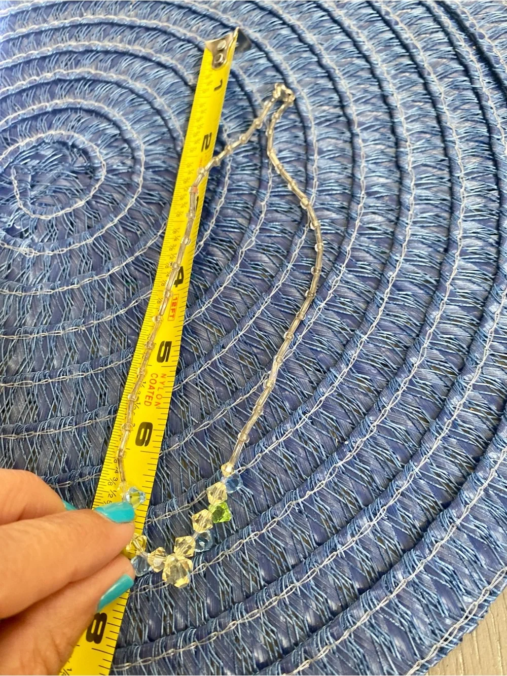 Vintage Swarovski. Bead  Children’s Necklace 7” In